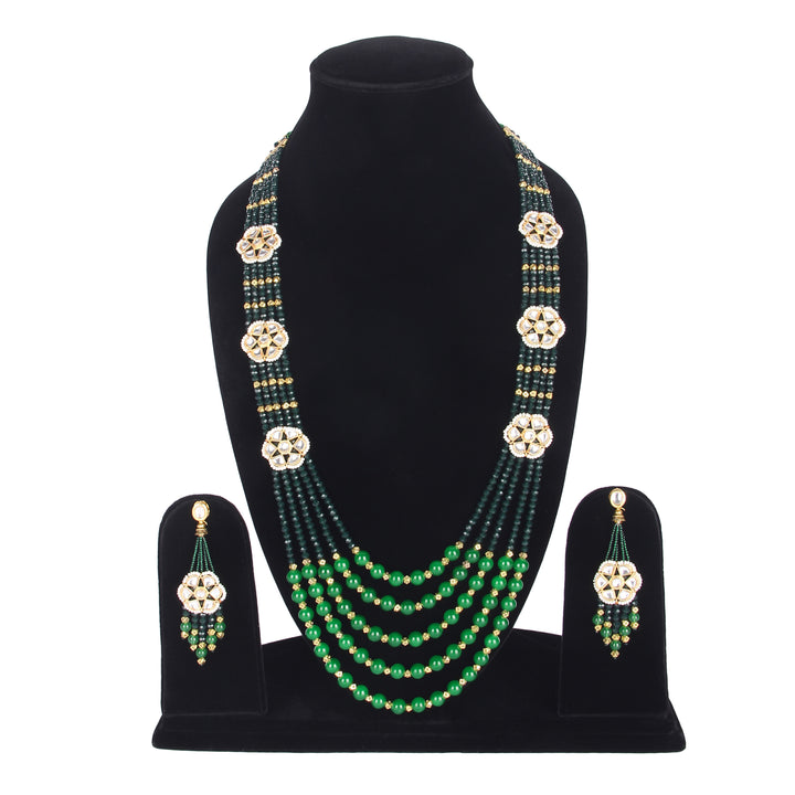 Beads Jewel Green Necklace Set